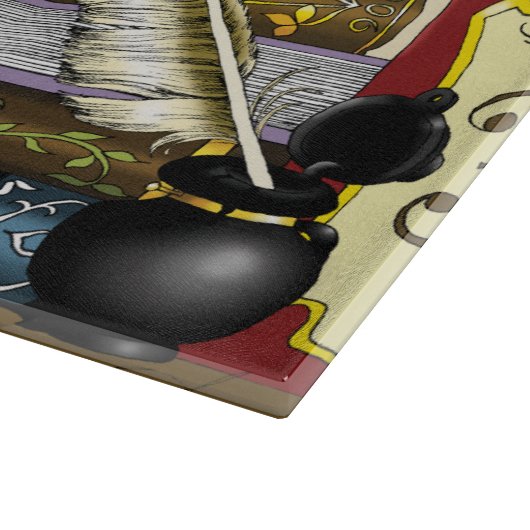 Steampunk Dragon Potions Boeken Snijplank (Hoek)