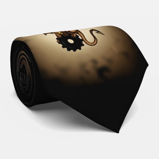 Steampunk Dragon stropdas (Opgerold)