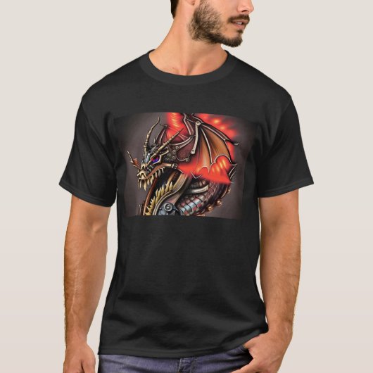 Steampunk Dragon T-shirt (Voorkant)