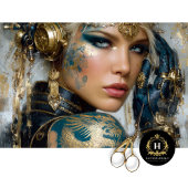 Steampunk Dragon Tattoo Fantasy Decoupage Art Tissuepapier