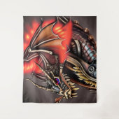 Steampunk Dragon Wandkleed (Voorkant)