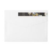 Steampunk Dragonflies op bruine gestreepte achterg (Achterkant)