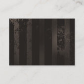 Steampunk Dragonflies op bruine gestreepte achterg Aanbevelingskaartje (Achterkant)