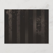 Steampunk Dragonflies op bruine gestreepte achterg Advieskaart (Achterkant)