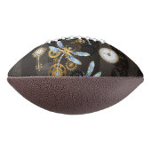 Steampunk Dragonflies op bruine gestreepte achterg American Football (Gedraaid 90)
