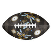 Steampunk Dragonflies op bruine gestreepte achterg American Football (Voorkant)
