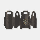 Steampunk Dragonflies op bruine gestreepte achterg Bedankdoosjes (Uitgevouwen)