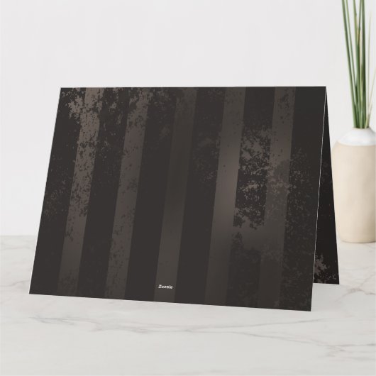 Steampunk Dragonflies op bruine gestreepte achterg Bedankkaart (Achterkant)