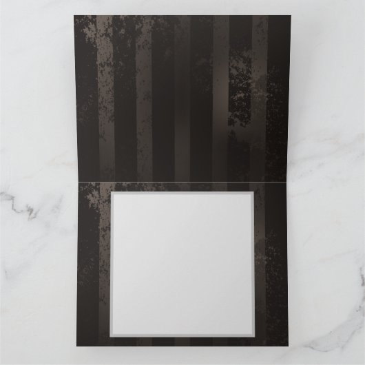 Steampunk Dragonflies op bruine gestreepte achterg Bedankkaart (Binnen)