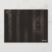 Steampunk Dragonflies op bruine gestreepte achterg Briefkaart (Achterkant)