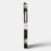 Steampunk Dragonflies op bruine gestreepte achterg Case-Mate iPhone Case (Achterkant / Links)
