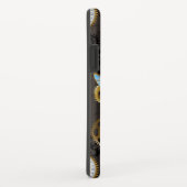 Steampunk Dragonflies op bruine gestreepte achterg Case-Mate iPhone Case (Achterkant/rechts)