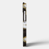 Steampunk Dragonflies op bruine gestreepte achterg Case-Mate iPhone Case (Achterkant / Links)