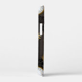 Steampunk Dragonflies op bruine gestreepte achterg Case-Mate iPhone Case (Achterkant / Rechts)