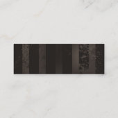 Steampunk Dragonflies op bruine gestreepte achterg Contactkaartje (Achterkant)