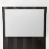 Steampunk Dragonflies op bruine gestreepte achterg Drieluik Aankondiging (Binnenzijde eerst)