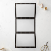 Steampunk Dragonflies op bruine gestreepte achterg Drieluik Aankondiging (Binnen)