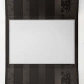 Steampunk Dragonflies op bruine gestreepte achterg Drieluik Aankondiging (Binnenkant midden)