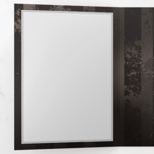 Steampunk Dragonflies op bruine gestreepte achterg Drieluik Programma (Binnenzijde eerst)