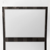 Steampunk Dragonflies op bruine gestreepte achterg Drieluik Wenskaart (Binnenzijde eerst)