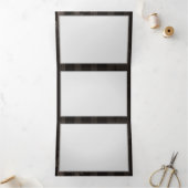 Steampunk Dragonflies op bruine gestreepte achterg Drieluik Wenskaart (Binnen)