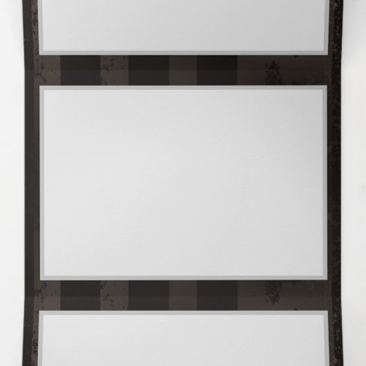 Steampunk Dragonflies op bruine gestreepte achterg Drieluik Wenskaart (Binnenkant midden)