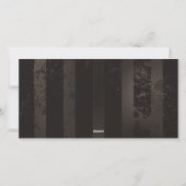 Steampunk Dragonflies op bruine gestreepte achterg Feestdagenkaart (Achterkant)