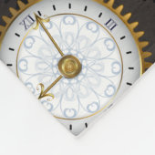 Steampunk Dragonflies op bruine gestreepte achterg Fleece Deken (Hoek)