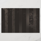 Steampunk Dragonflies op bruine gestreepte achterg Flyer (Achterkant)