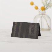 Steampunk Dragonflies op bruine gestreepte achterg Klantenkaartje (Achterkant)