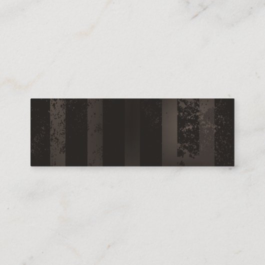 Steampunk Dragonflies op bruine gestreepte achterg Mini Visitekaartje (Achterkant)