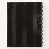 Steampunk Dragonflies op bruine gestreepte achterg Notitieboek (Achterkant)