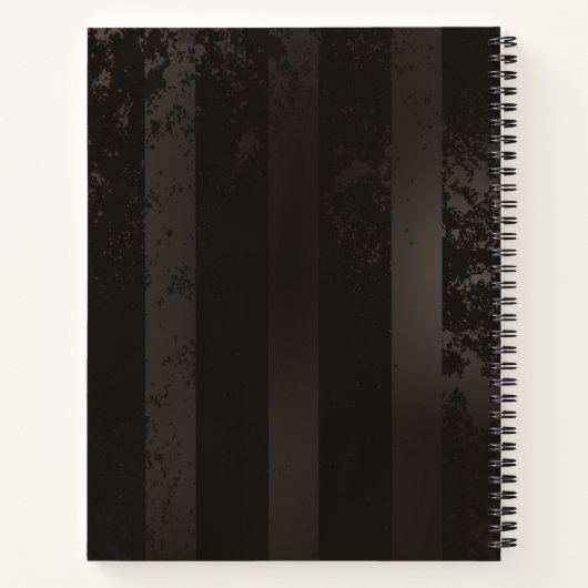 Steampunk Dragonflies op bruine gestreepte achterg Notitieboek (Achterkant)