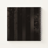 Steampunk Dragonflies op bruine gestreepte achterg Notitieboek (Achterkant)