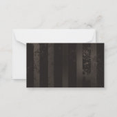 Steampunk Dragonflies op bruine gestreepte achterg Notitiekaartje (Achterkant)