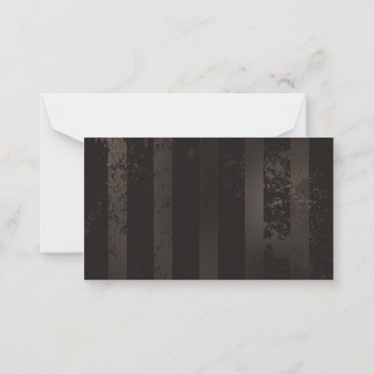 Steampunk Dragonflies op bruine gestreepte achterg Notitiekaartje (Achterkant)