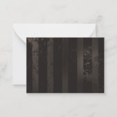 Steampunk Dragonflies op bruine gestreepte achterg Notitiekaartje (Achterkant)