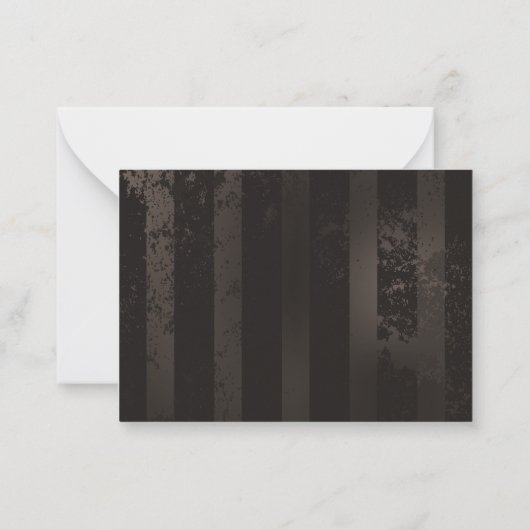 Steampunk Dragonflies op bruine gestreepte achterg Notitiekaartje (Achterkant)