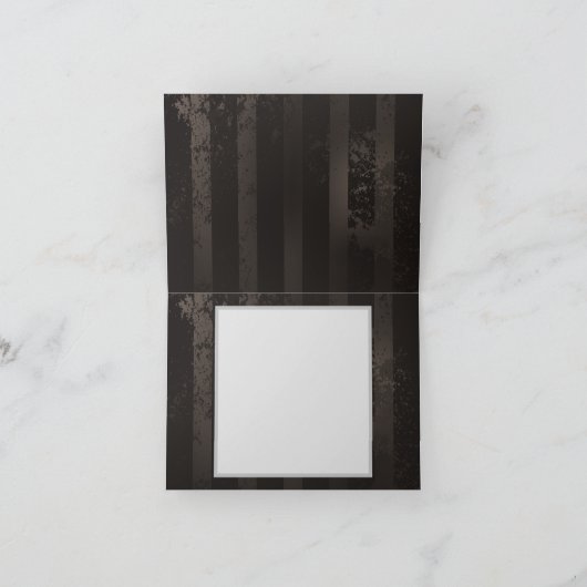 Steampunk Dragonflies op bruine gestreepte achterg Notitiekaartje (Binnen)