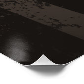 Steampunk Dragonflies op bruine gestreepte achterg Perfect Poster (Hoek)