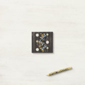 Steampunk Dragonflies op bruine gestreepte achterg Post-it® Notes (Op bureau)