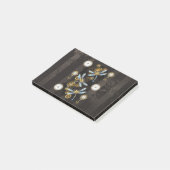 Steampunk Dragonflies op bruine gestreepte achterg Post-it® Notes (Schuin)