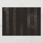 Steampunk Dragonflies op bruine gestreepte achterg Programmakaart (Achterkant)