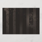 Steampunk Dragonflies op bruine gestreepte achterg Programmakaart (Achterkant)