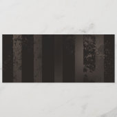 Steampunk Dragonflies op bruine gestreepte achterg Programmakaart (Achterkant)