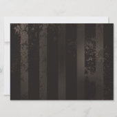 Steampunk Dragonflies op bruine gestreepte achterg Save The Date (Achterkant)