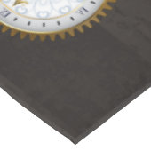 Steampunk Dragonflies op bruine gestreepte achterg Tafelkleed (Gekanteld)