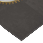 Steampunk Dragonflies op bruine gestreepte achterg Tafelkleed (Gekanteld)