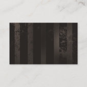 Steampunk Dragonflies op bruine gestreepte achterg Visitekaartje (Achterkant)
