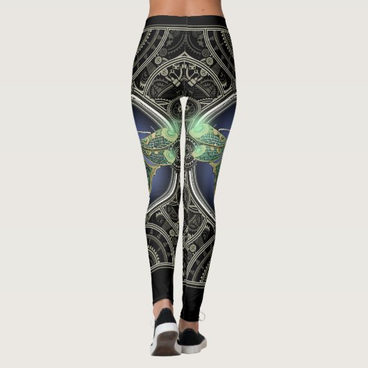 Steampunk Dragonfly Leggings (Achterkant)